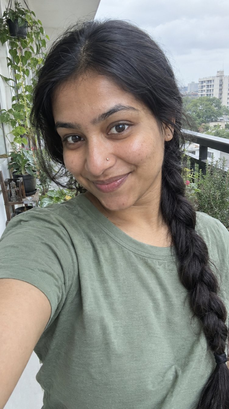AI demo model 5, selfie